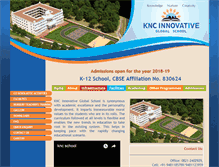 Tablet Screenshot of kncinnovativeglobalschool.com